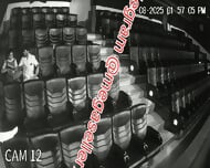 Indian ciuple having fun in cinema hall cctv part 1