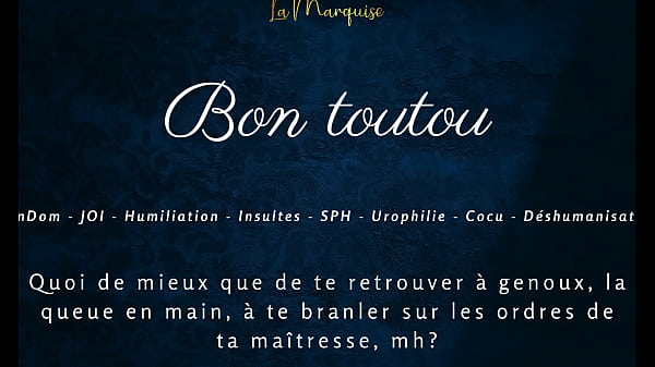 Bon toutou – French audio porn joi femdom